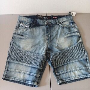 ecko unltd. Shorts Men's 40 Denim 759 Relaxed Y2K Washed Skater Baggy NEW Preppy